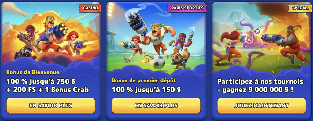 Offres spéciales et bonus Pistolo Casino